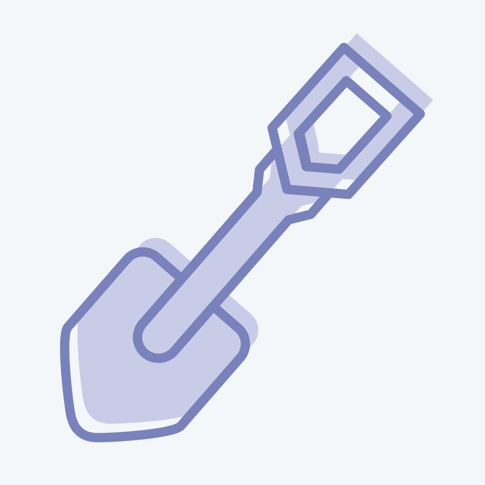 Icon Shove. suitable for Garden symbol. two tone style. simple design editable. design template vector. simple illustration vector