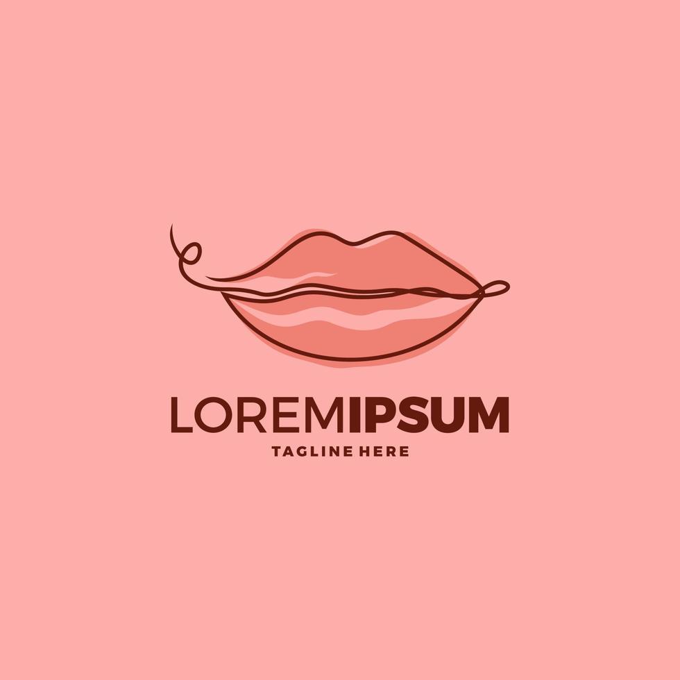 Lips logo beauty , sexy lips vector illustration