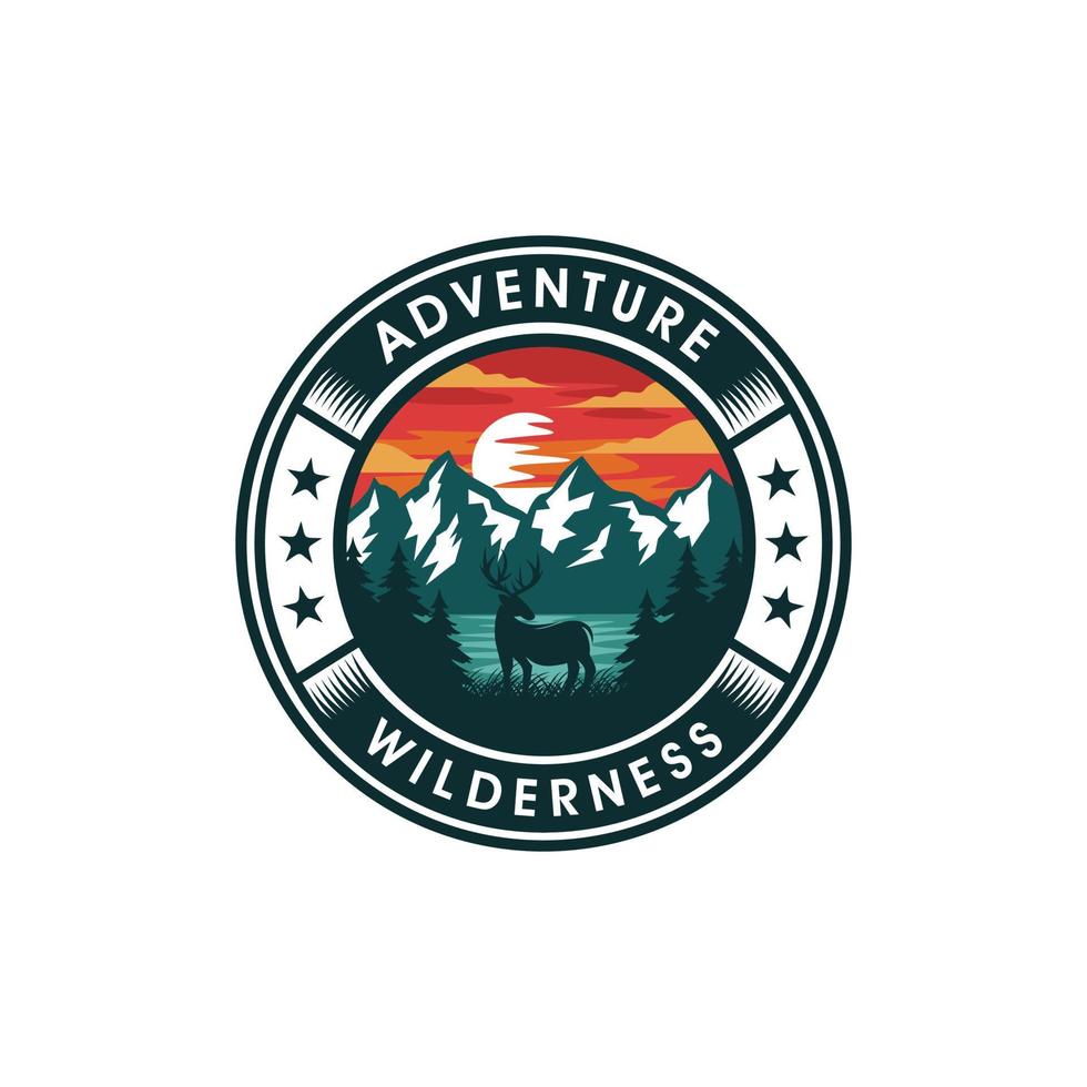 Deer logo design vector template