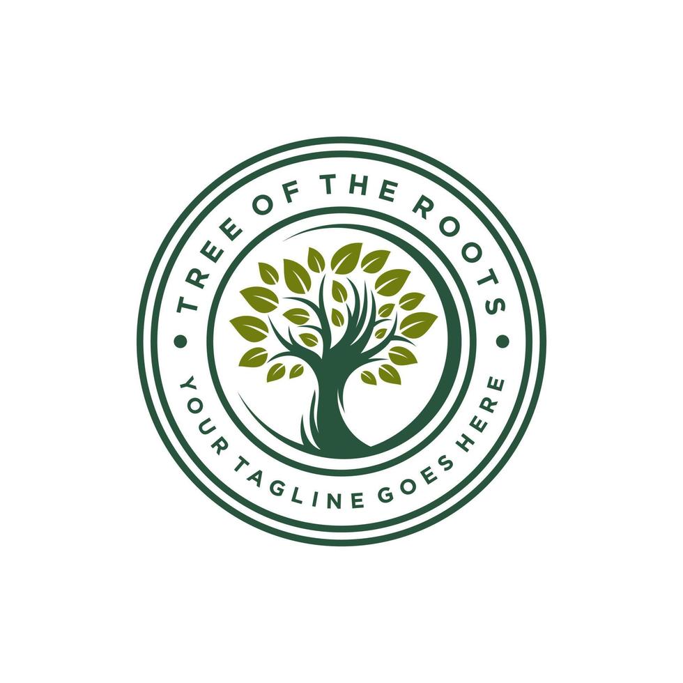 Tree logo design vector