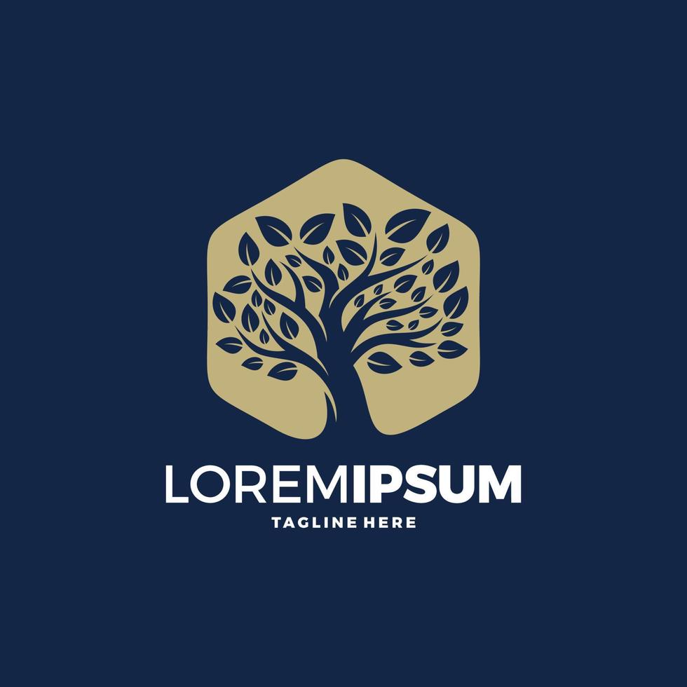 Tree logo design vector