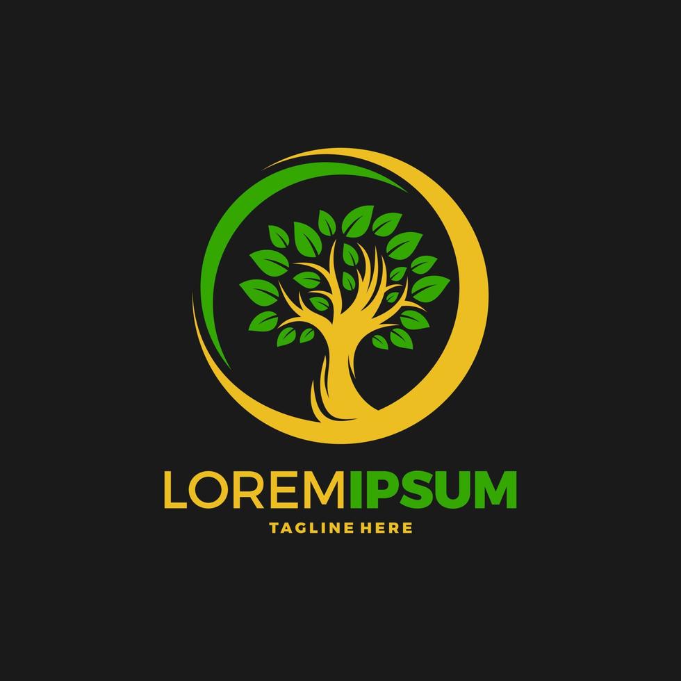 Tree logo design vector