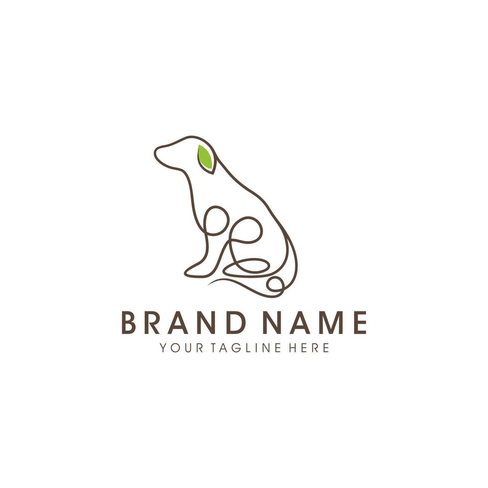 Dog logo design vector template