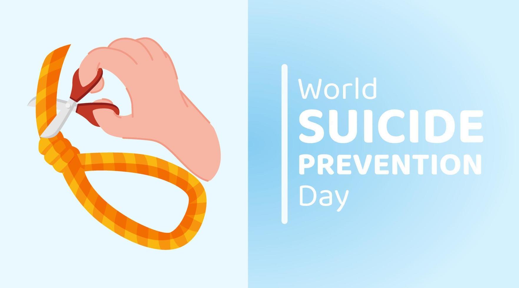 World Suicide Prevention Day Concept 9 vector