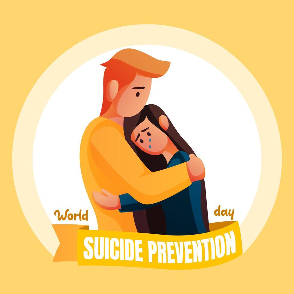 World Suicide Prevention Day Concept 1 vector