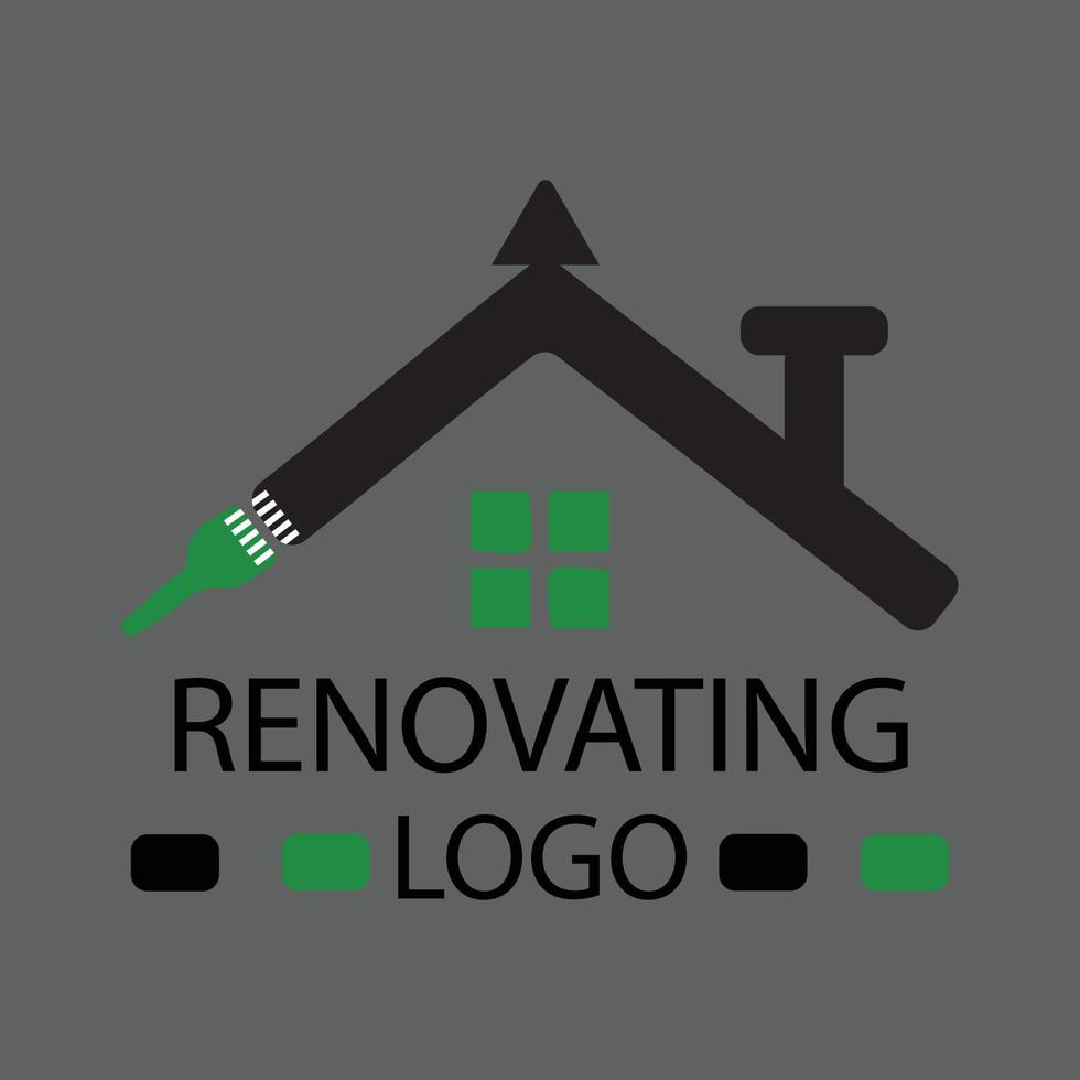 Renovating logo simple vector illustration design