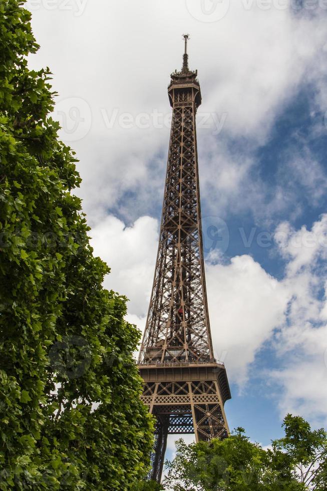 Eiffel Tower Paris portrait view photo