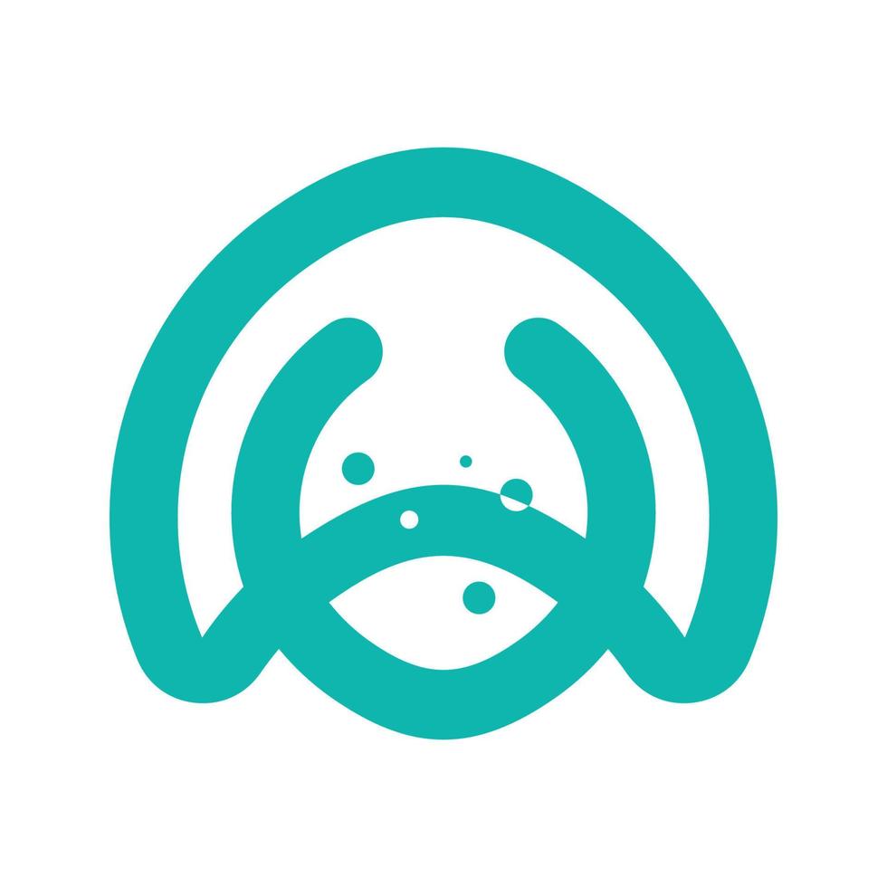 abstract line logo design vector