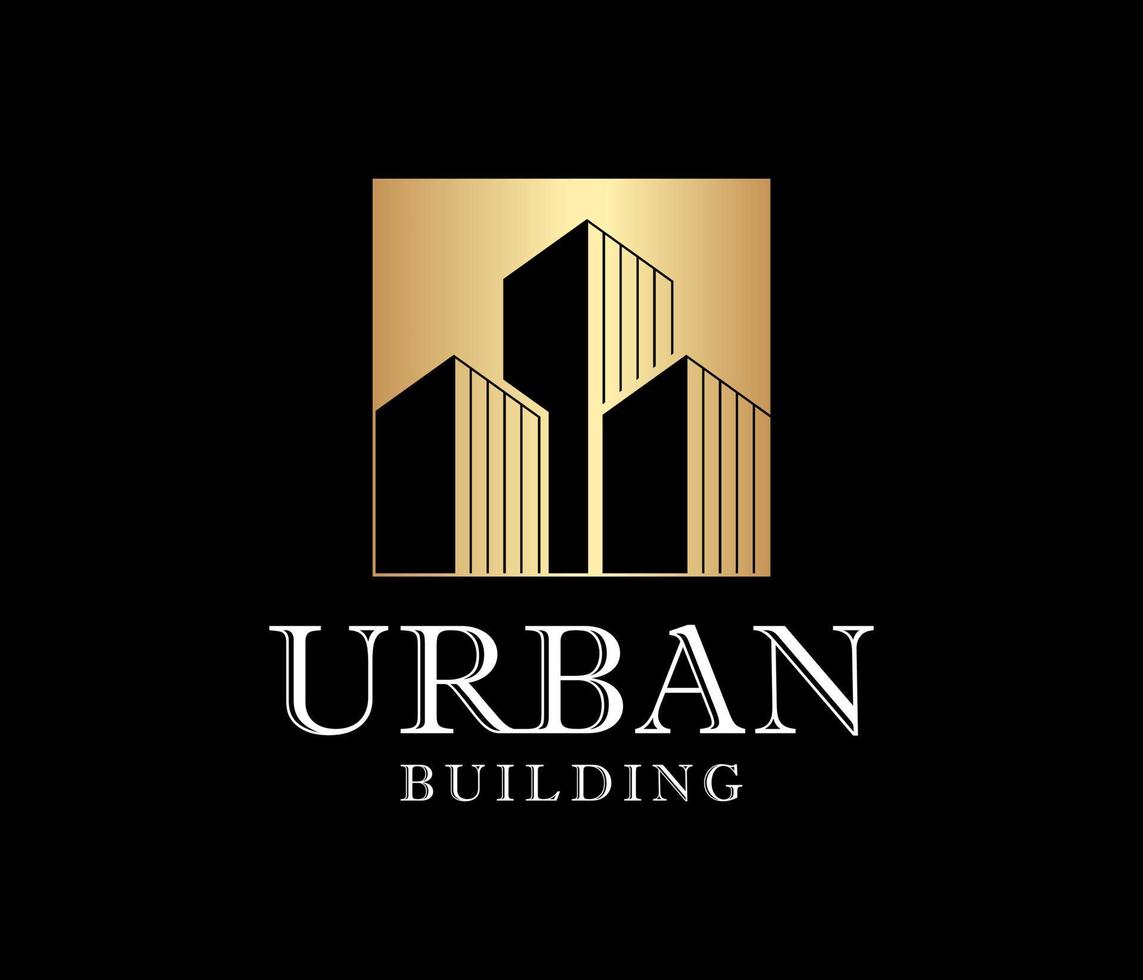 Luxury Urban Building Structure Architecture Modern Construction Design Vector