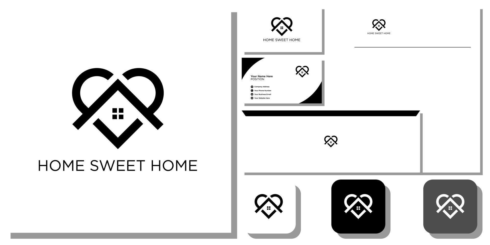 Home Sweet Home Illustration symbol Design Vector