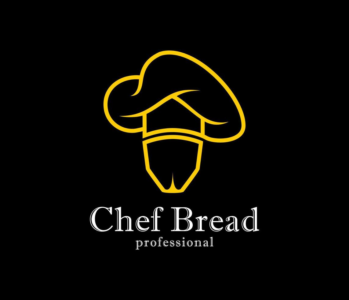 Bakery Badge Shop Delicious Bread Chef Cook symbol Design Vector