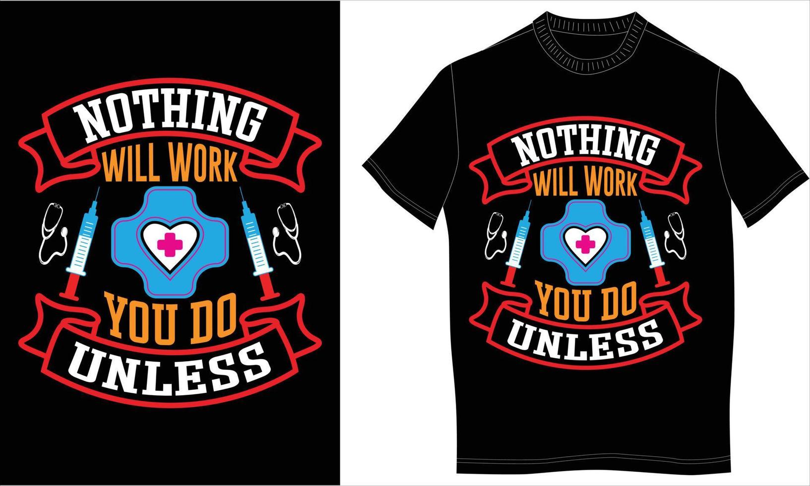 nurse tshirt design vector