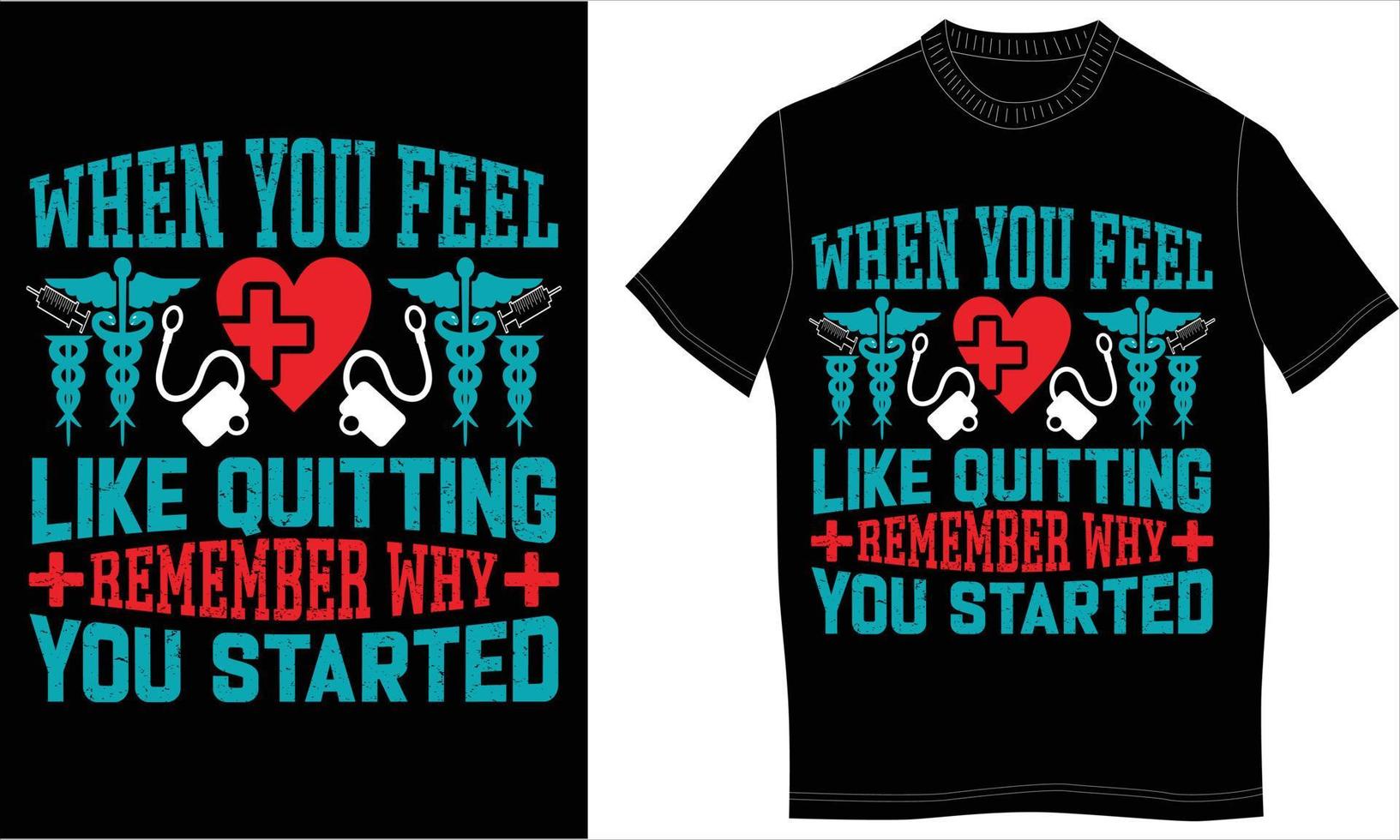 nurse tshirt design vector