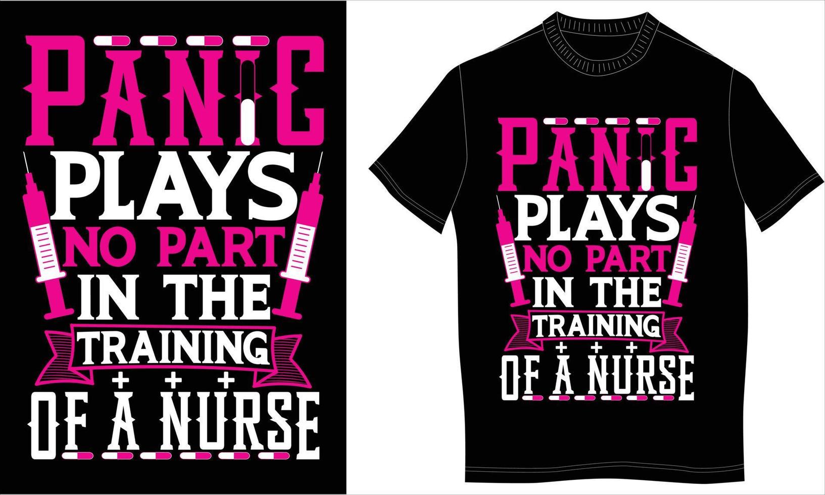nurse tshirt design vector