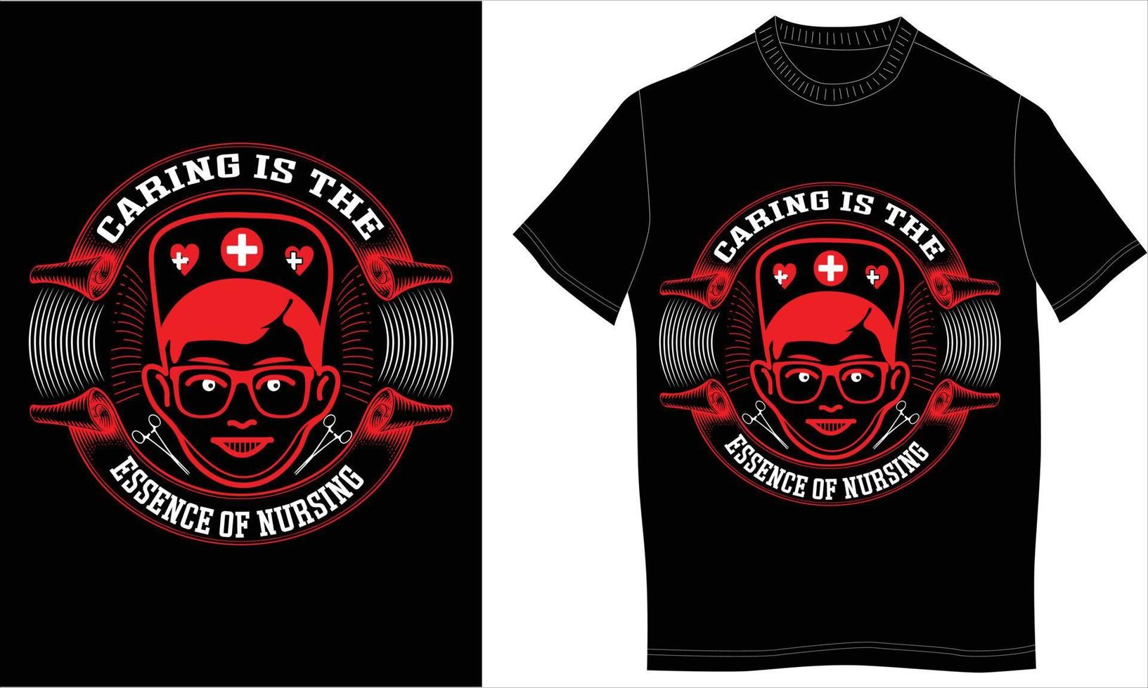 nurse tshirt design vector