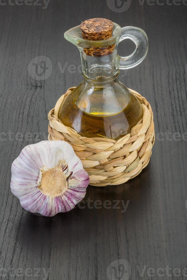 Garlic with oil photo