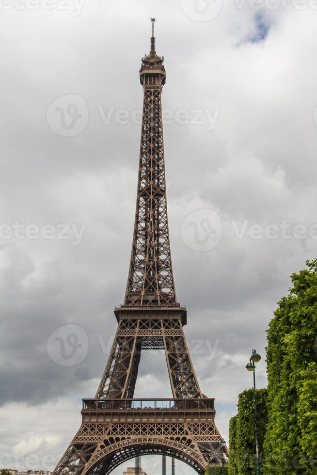 Eiffel Tower Paris portrait view photo