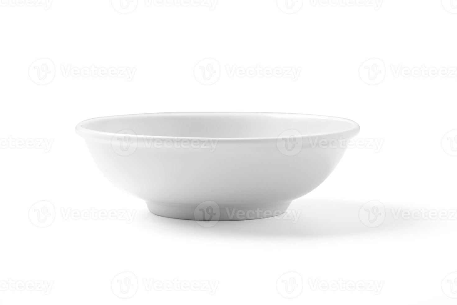 White bowl isolated on a white photo