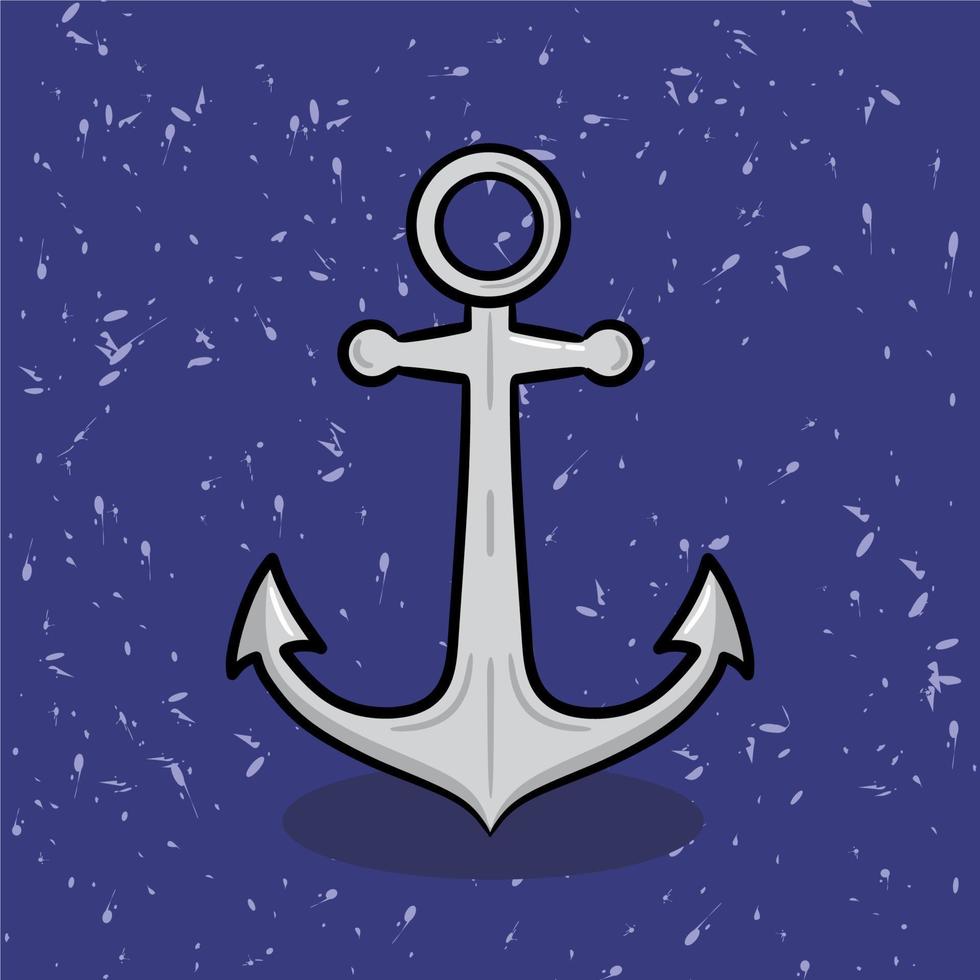 Nautical anchor maritime sea ocean illustration symbol vector