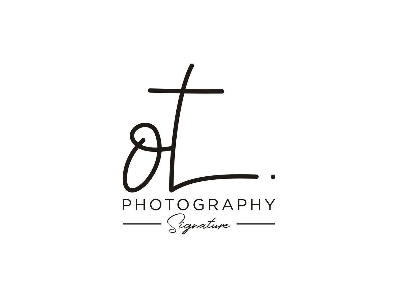 Letter OT Signature Logo Template Vector