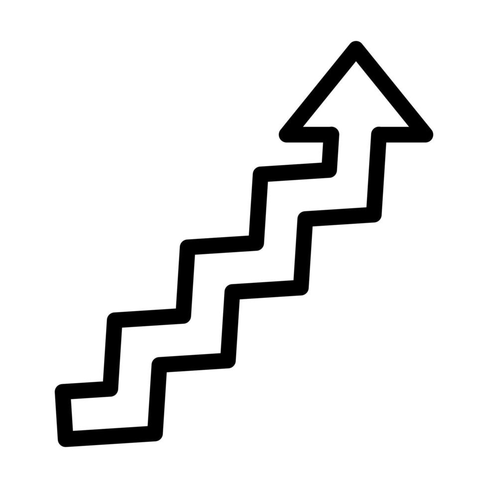 Zigzag Arrow Icon Design vector