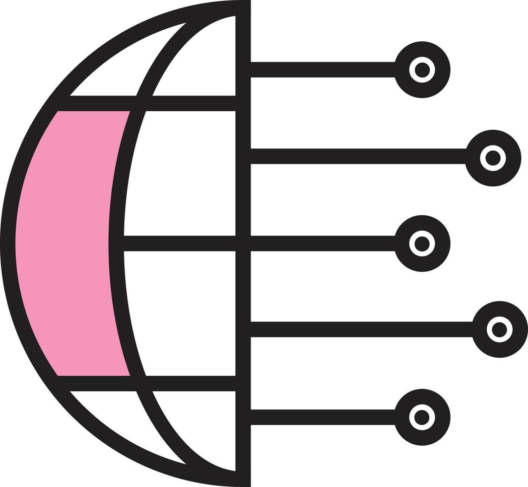 Globe Artificial Intelligence vector