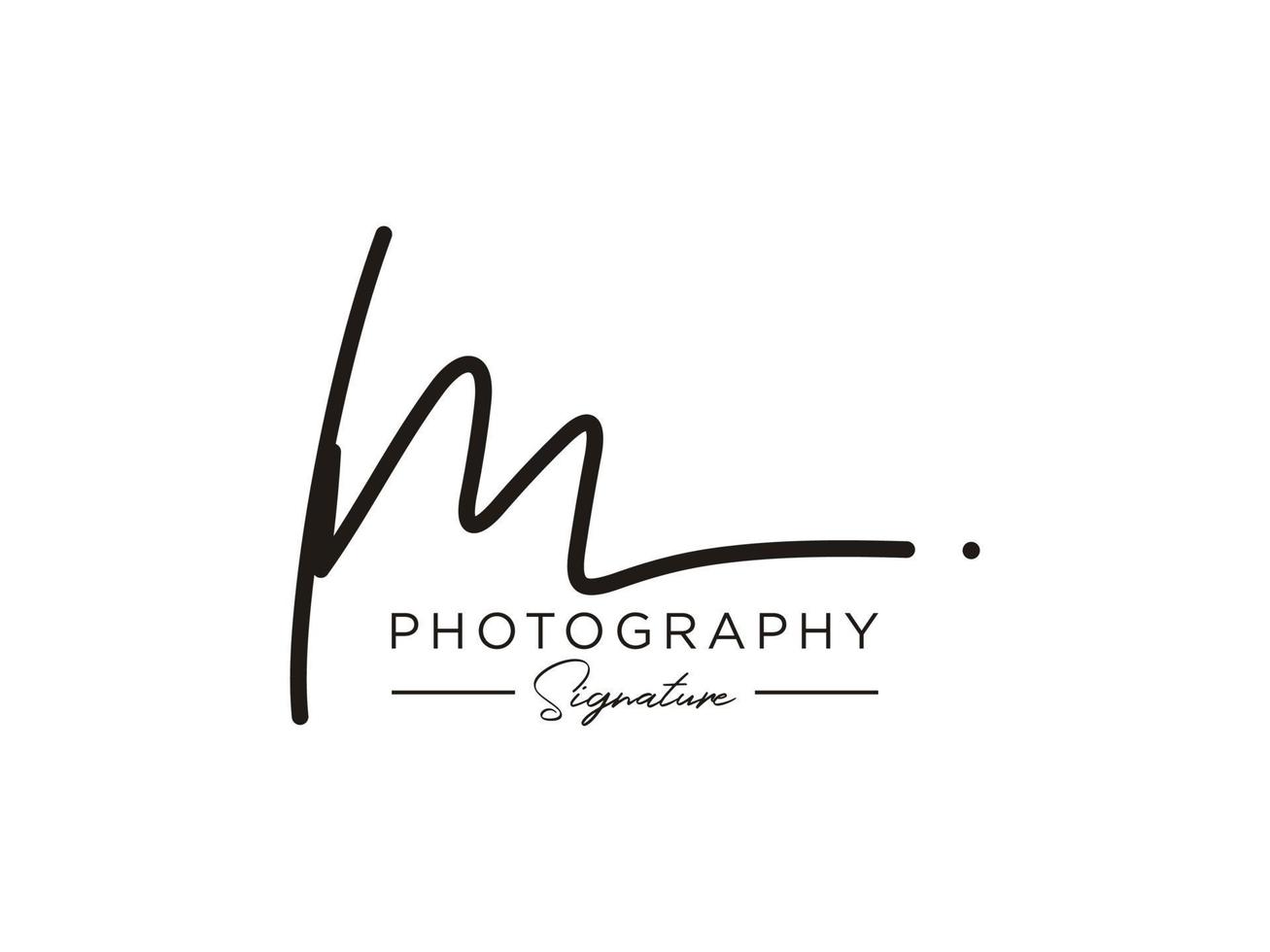 Letter LM Signature Logo Template Vector