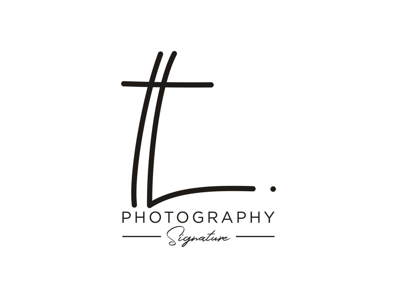 Letter LT Signature Logo Template Vector