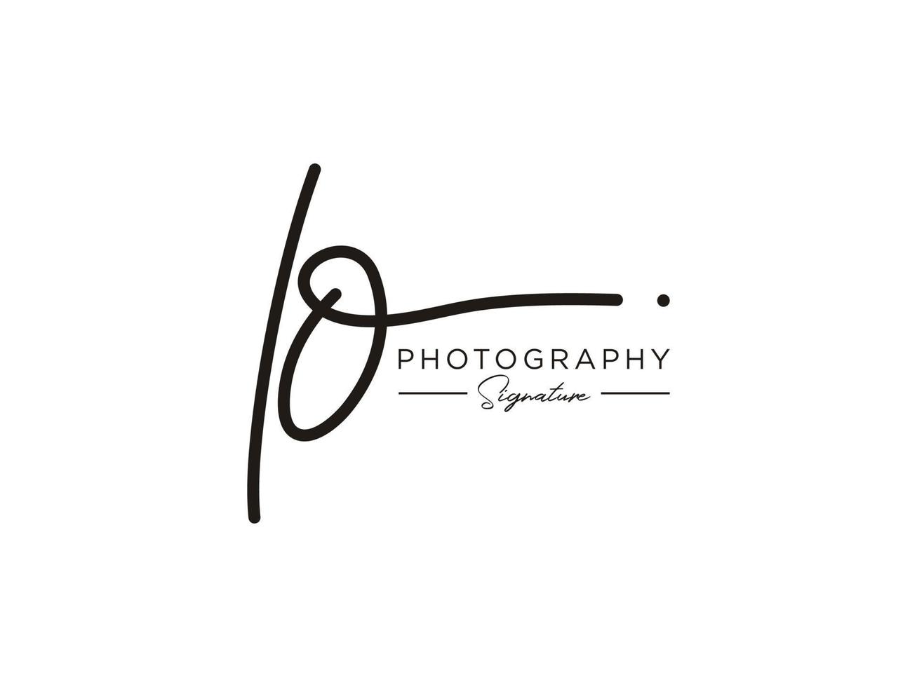 Letter LO Signature Logo Template Vector