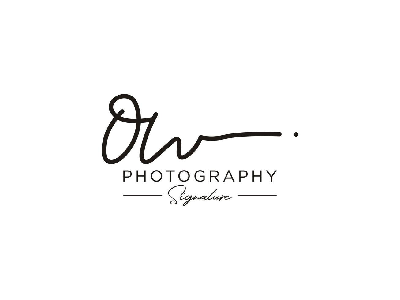 Letter OW Signature Logo Template Vector