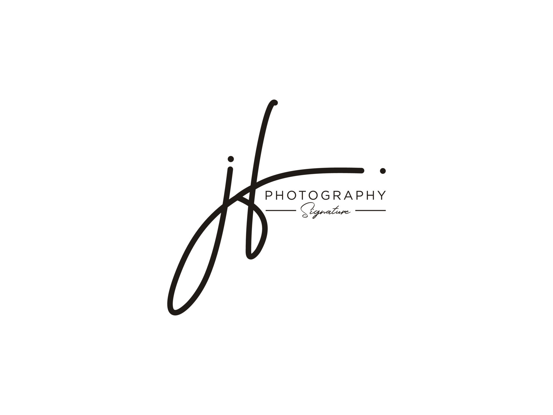 Letter JF Signature Logo Template Vector 10939012 Vector Art at Vecteezy