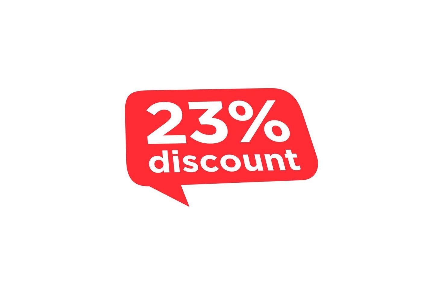 23 discount, Sales Vector badges for Labels, , Stickers, Banners, Tags, Web Stickers, New offer. Discount origami sign banner.