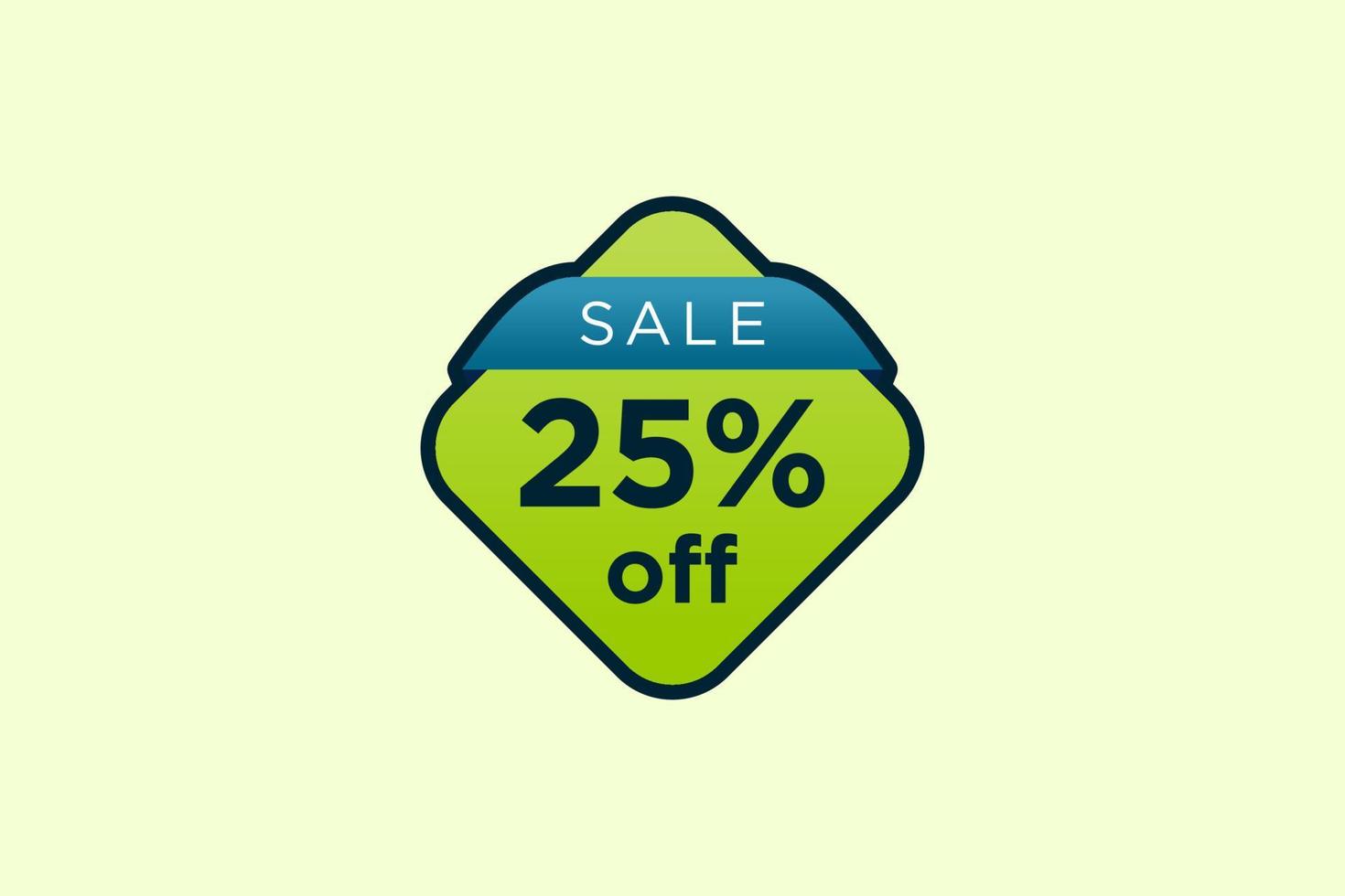 25 discount, Sales Vector badges for Labels, , Stickers, Banners, Tags, Web Stickers, New offer. Discount origami sign banner.