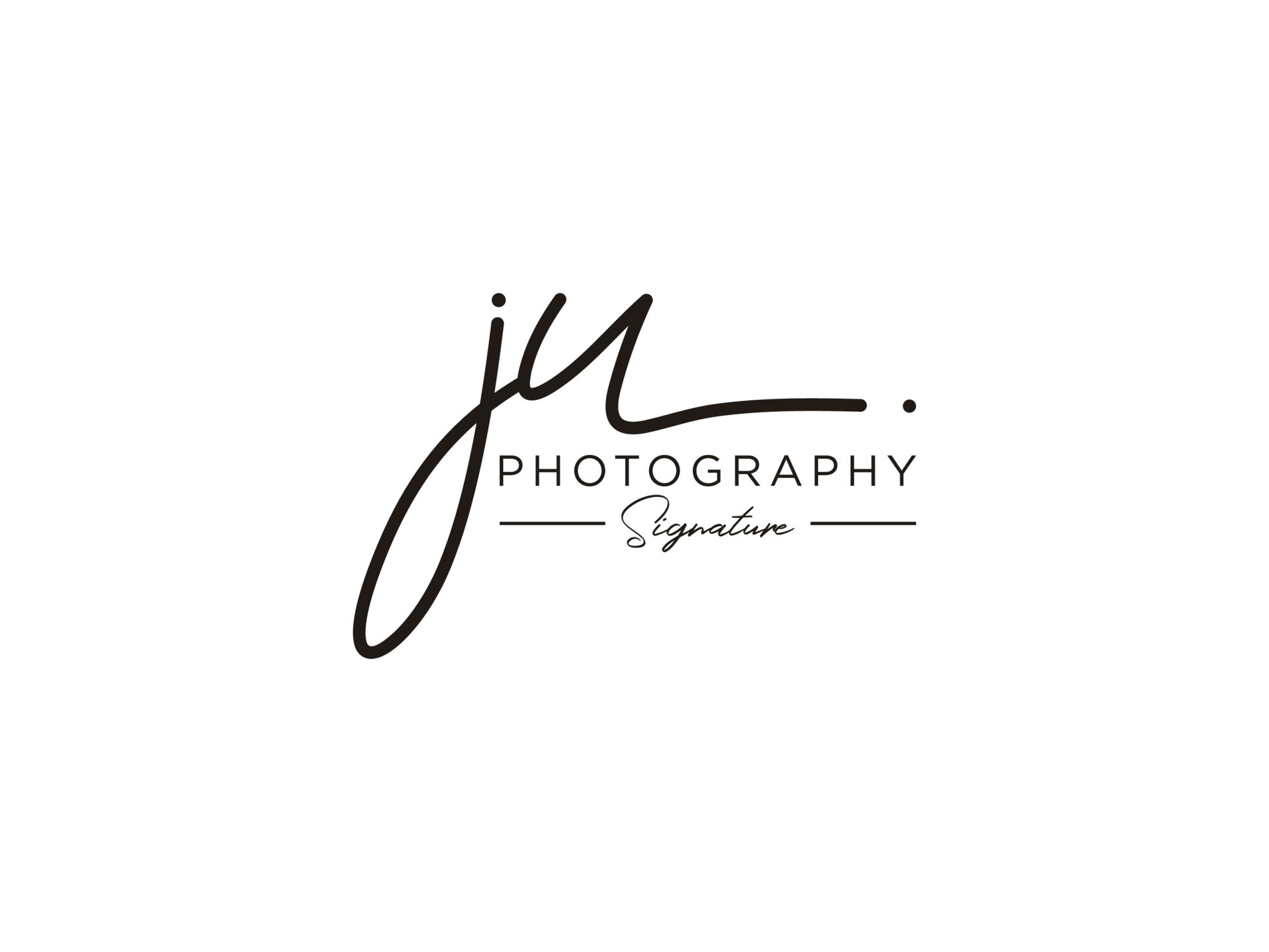 Letter JU Signature Logo Template Vector 10939101 Vector Art at Vecteezy