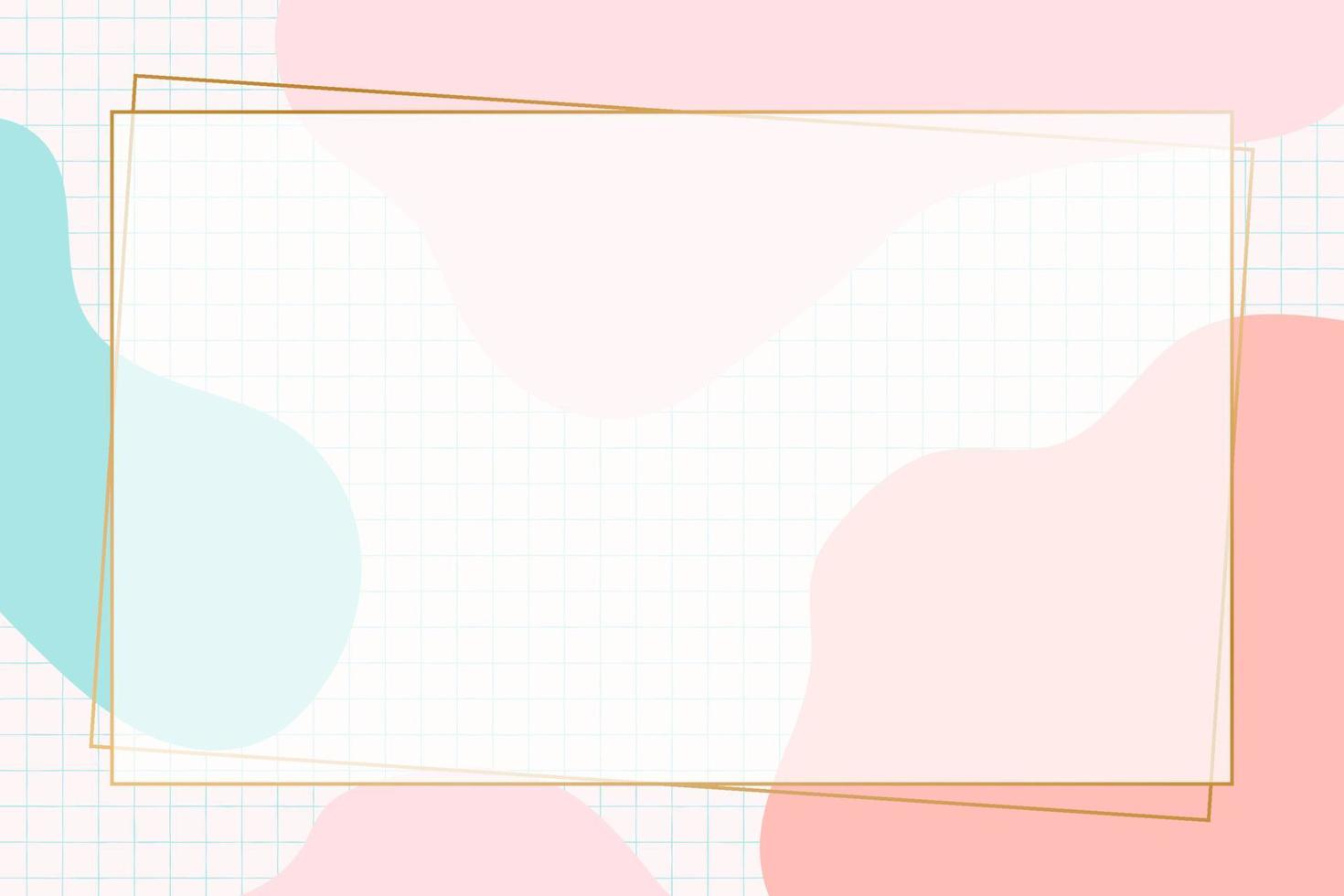 Modern colorful pastel gradient abstract shapes on memphis style background vector