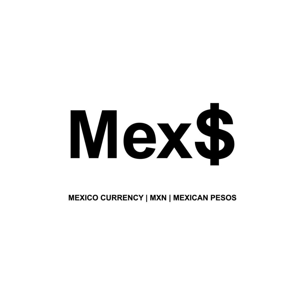 Mexico Currency MXN Mexican Pesos Icon Symbol Vector Illustration mexico-currency-mxn-mexican-pesos-icon-symbol-vector-illustration