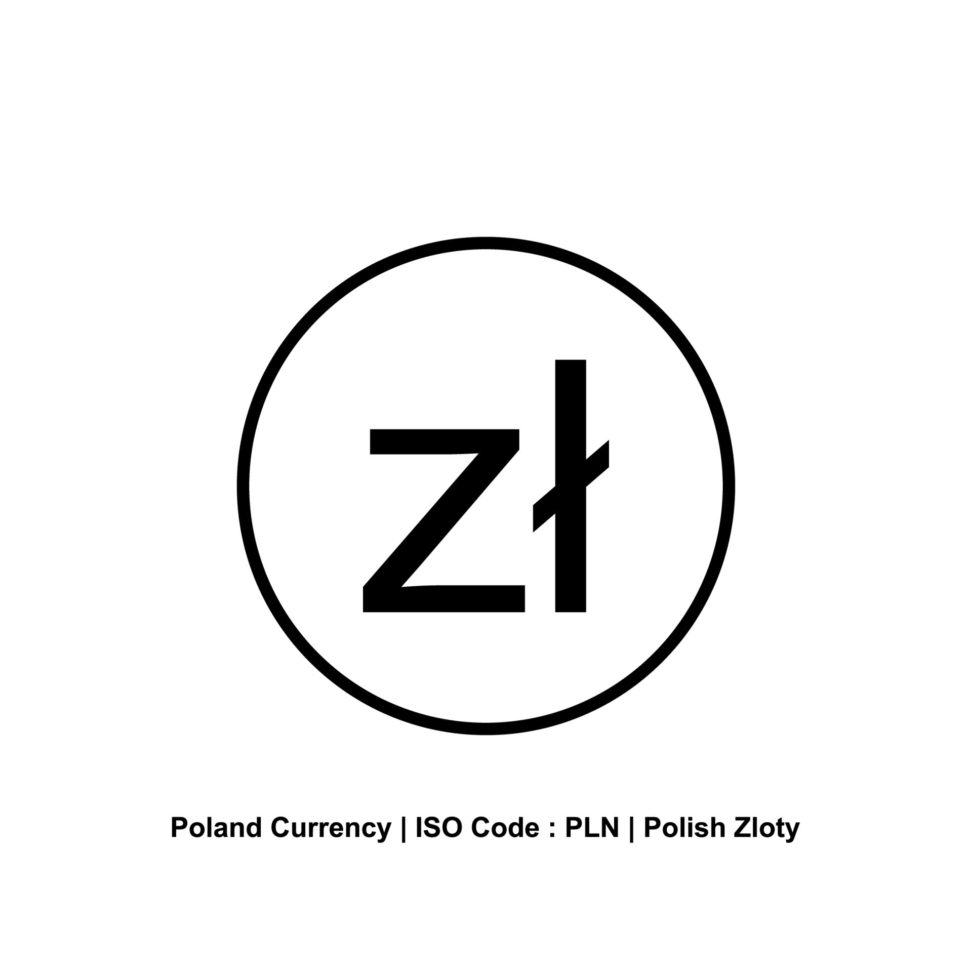 Poland Currency PLN Polish Zloty Icon Symbol Vector Illustration poland-currency-pln-polish-zloty-icon-symbol-vector-illustration