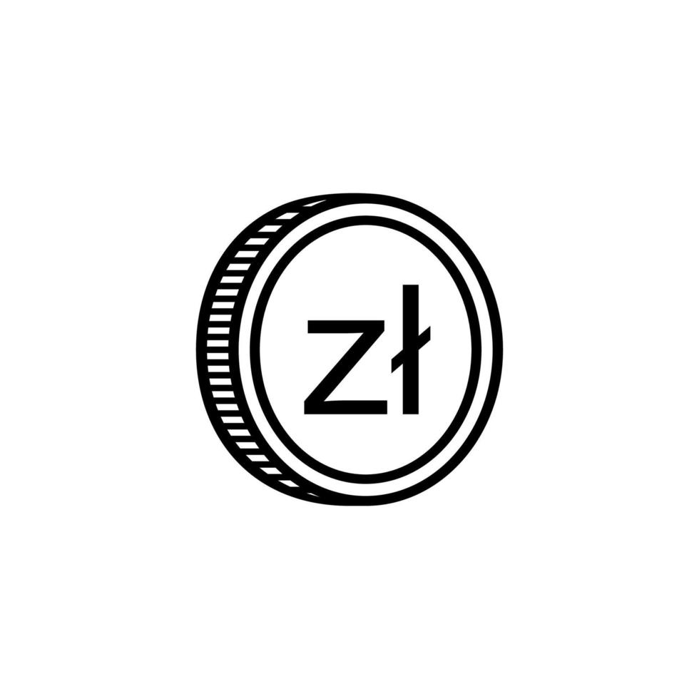 Poland Currency PLN Polish Zloty Icon Symbol Vector Illustration poland-currency-pln-polish-zloty-icon-symbol-vector-illustration