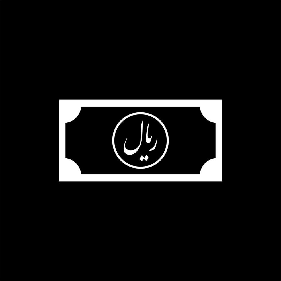 Iran Currency, IRR, Iranian Rial Icon Symbol. Vector Illustration