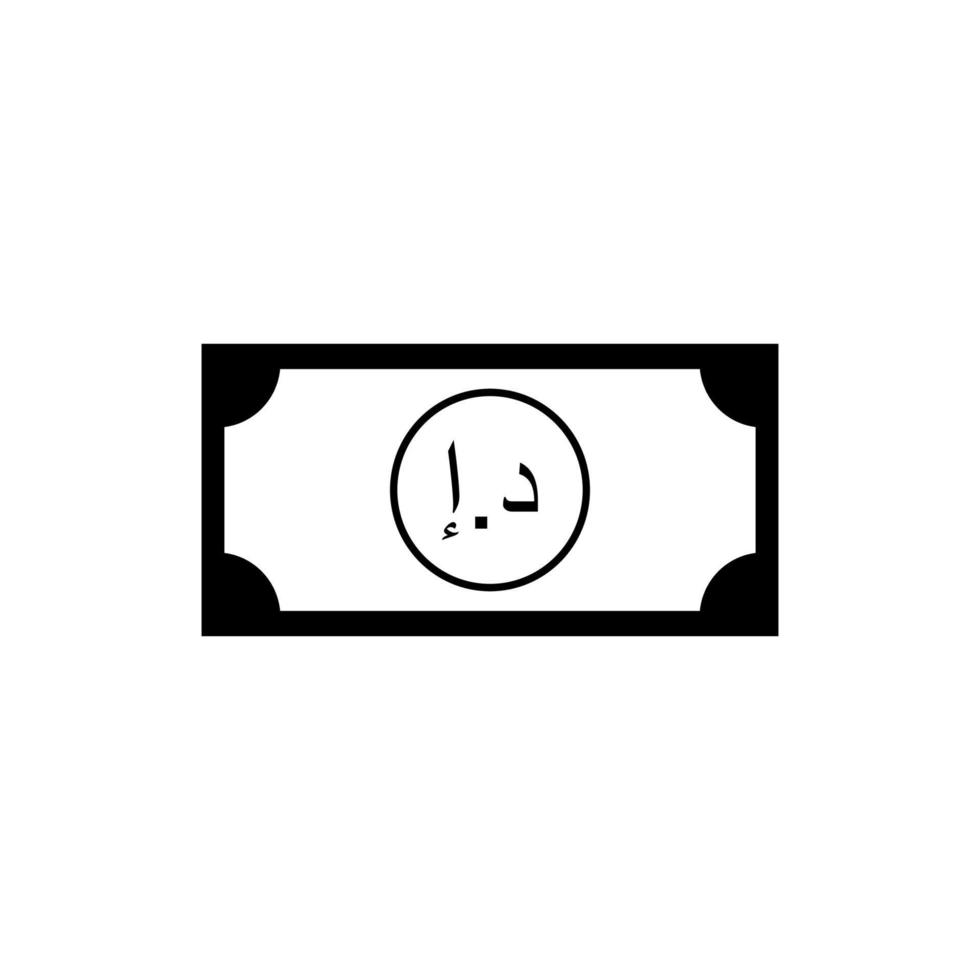 United Arab Emirates, UEA Currency, AED, United Arab Emirates Dirham Icon Symbol. Vector Illustration