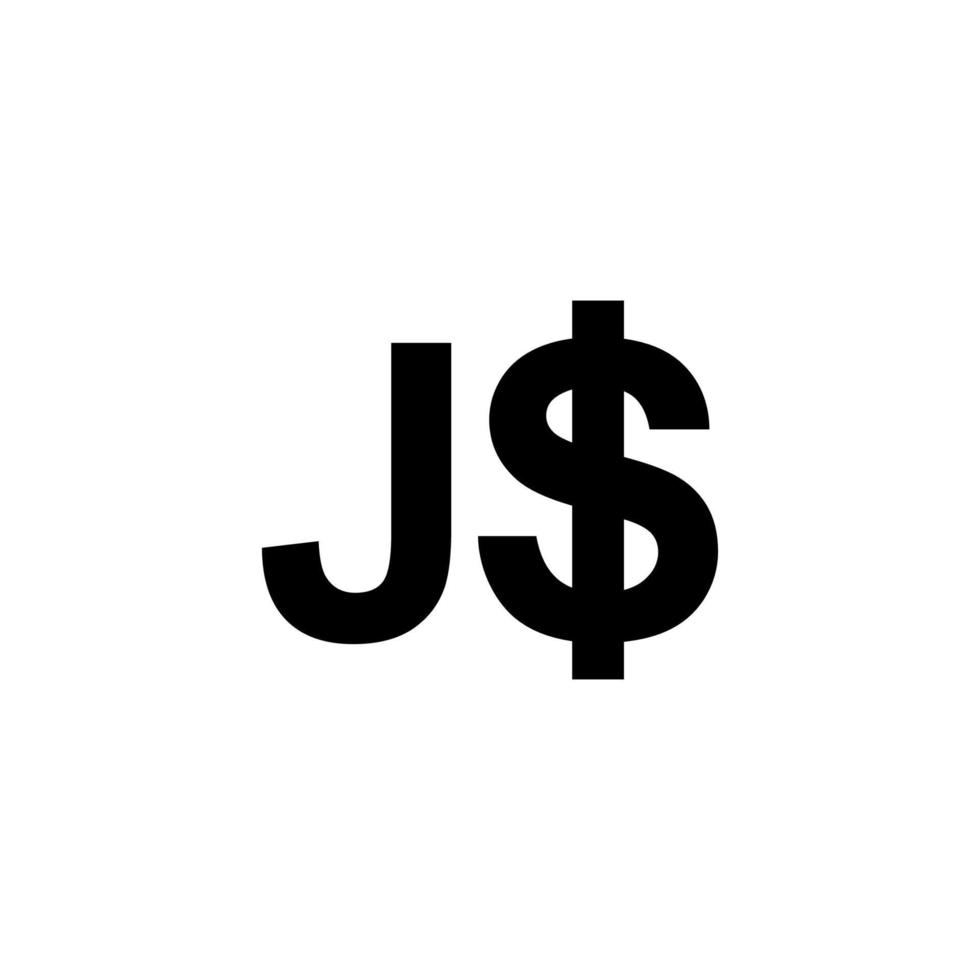 Jamaica Currency, JMD, Jamaican Dollar Icon Symbol. Vector Illustration
