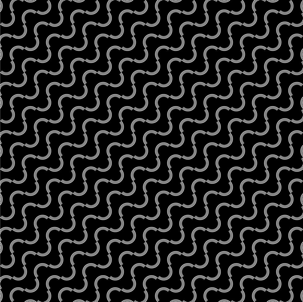 Seamless Curve Lines Motifs Pattern.Contemporary Decoration for Interior, Exterior, Carpet, Textile, Garment, Cloth, Silk, Tile, Plastic, Paper, Wrapping, Wallpaper, Background, Ect. Vector