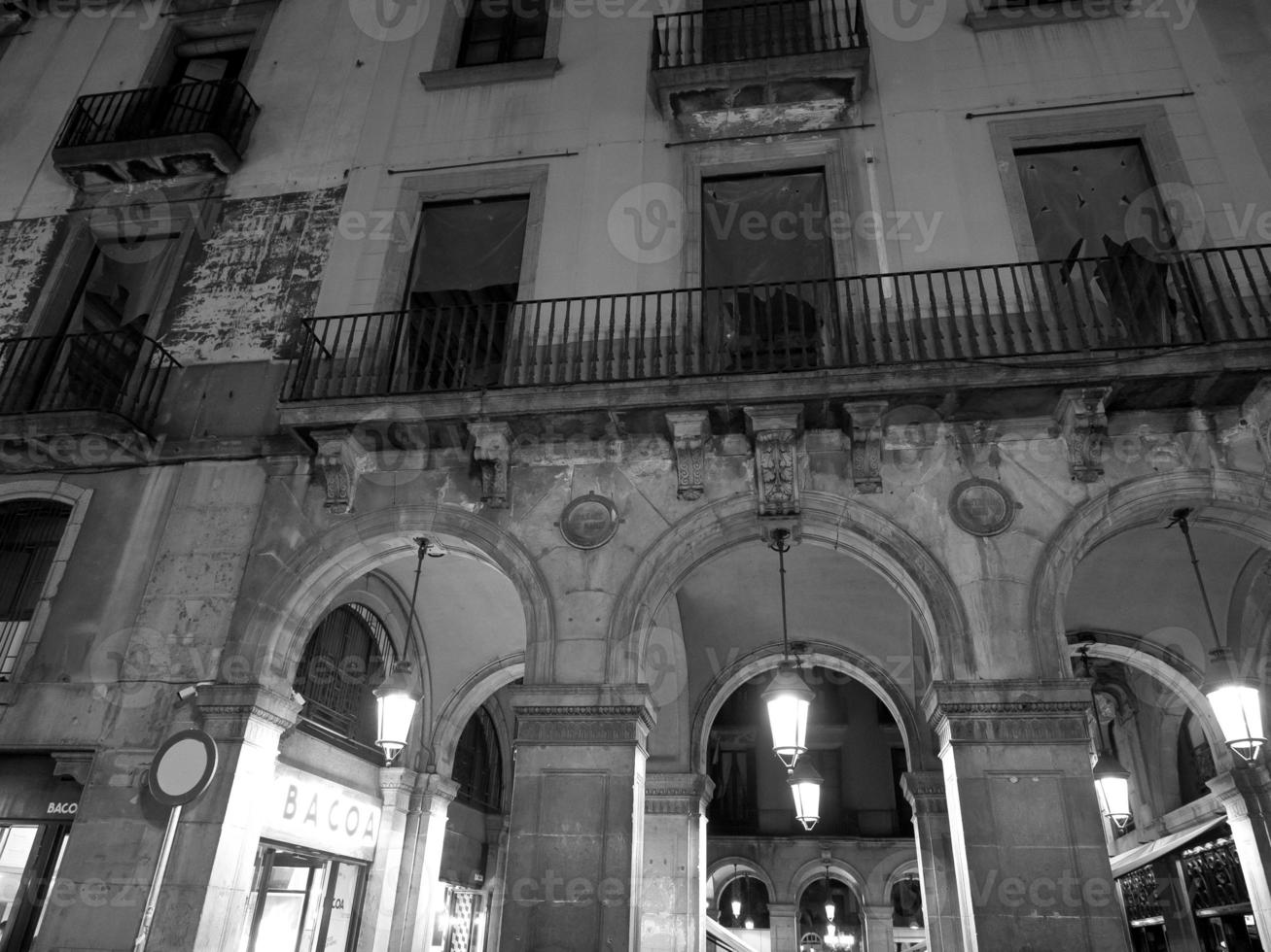 Barcelona at night photo