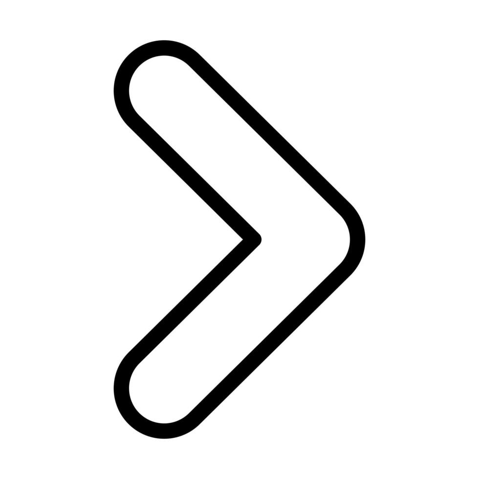 Right Chevron Icon Design vector