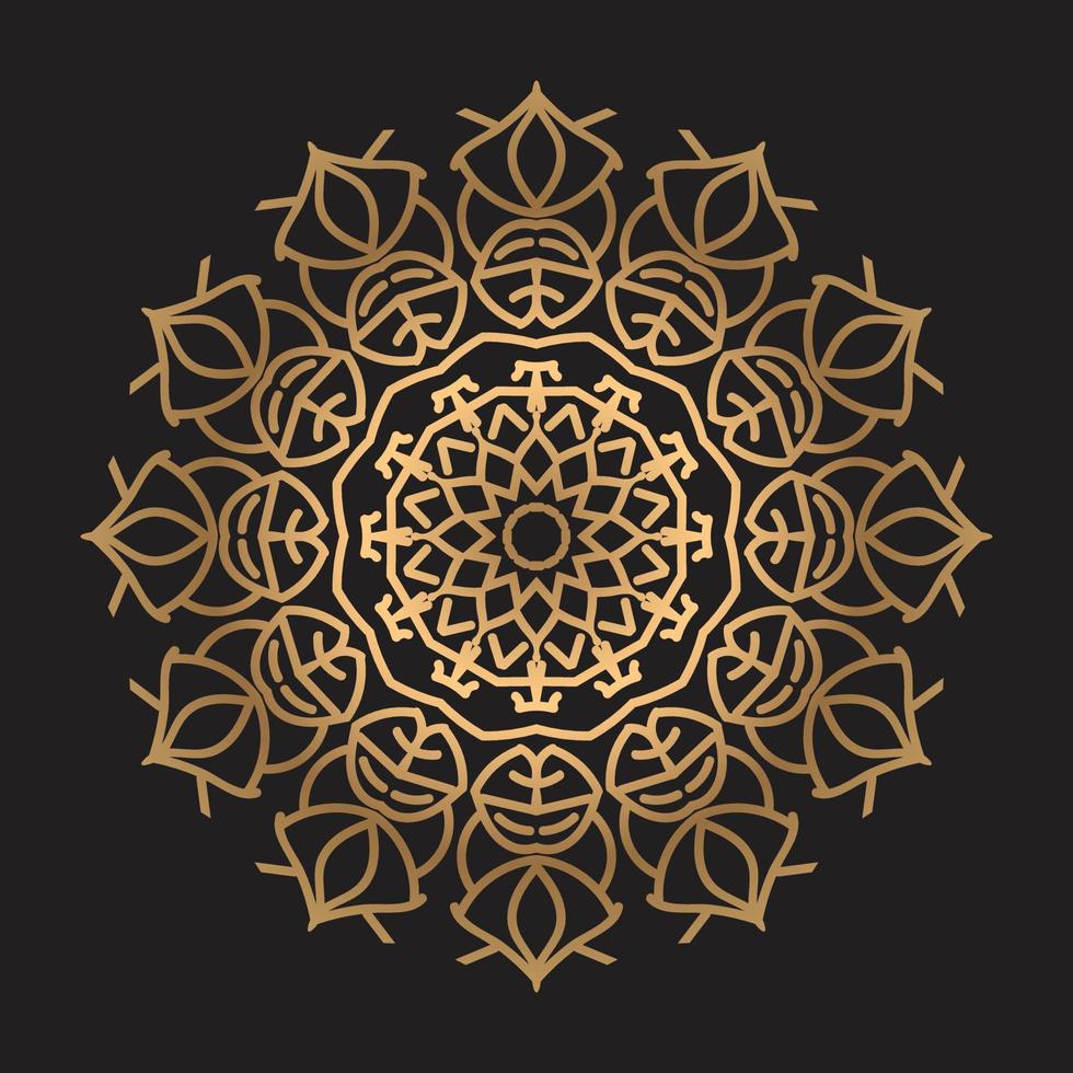 Luxury mandala design Free Vector