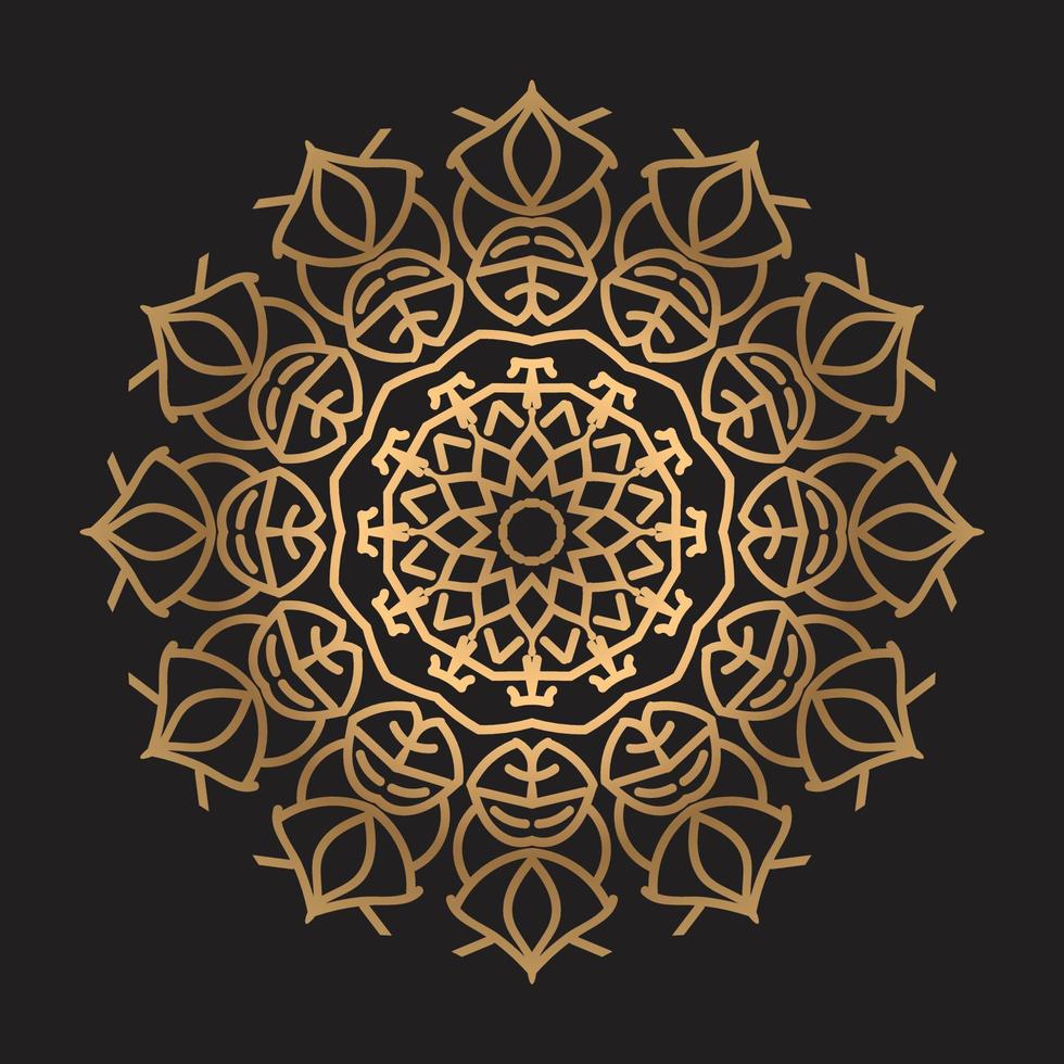 Luxury mandala design Free Vector