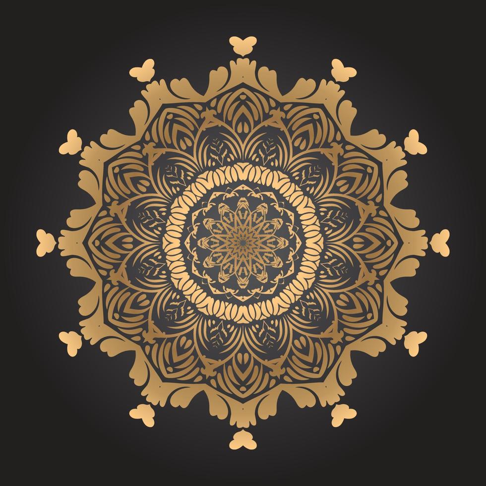 Luxury mandala design Free Vector