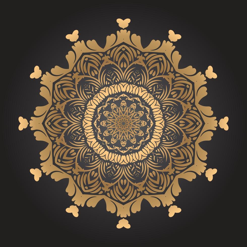 Luxury mandala design Free Vector