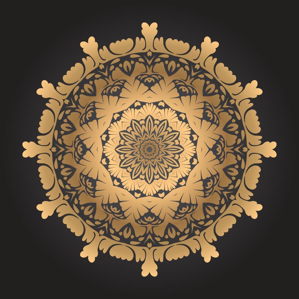 Luxury mandala design Free Vector