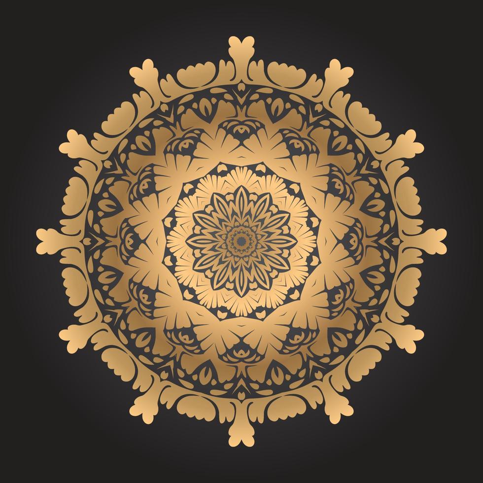 Luxury mandala design Free Vector